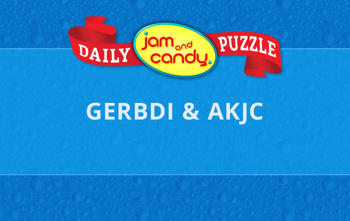 Jam and Candy Daily Scrambled Word Puzzle 230528
