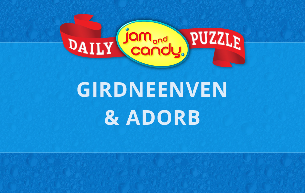 Jam and Candy Daily Scrambled Word Puzzle 230703