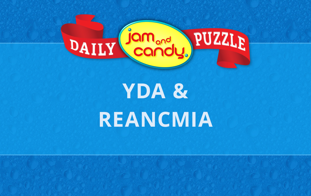 Jam and Candy Daily Scrambled Word Puzzle 230704