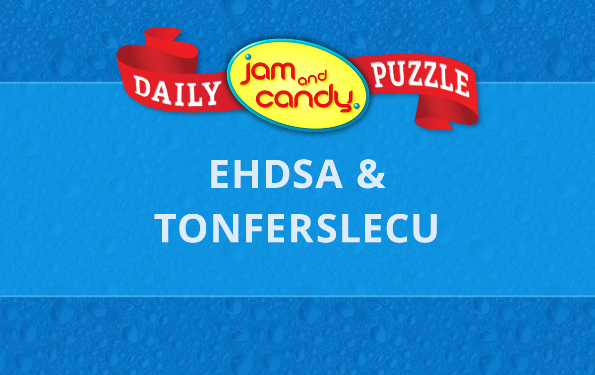 Jam and Candy Daily Scrambled Word Puzzle 230909