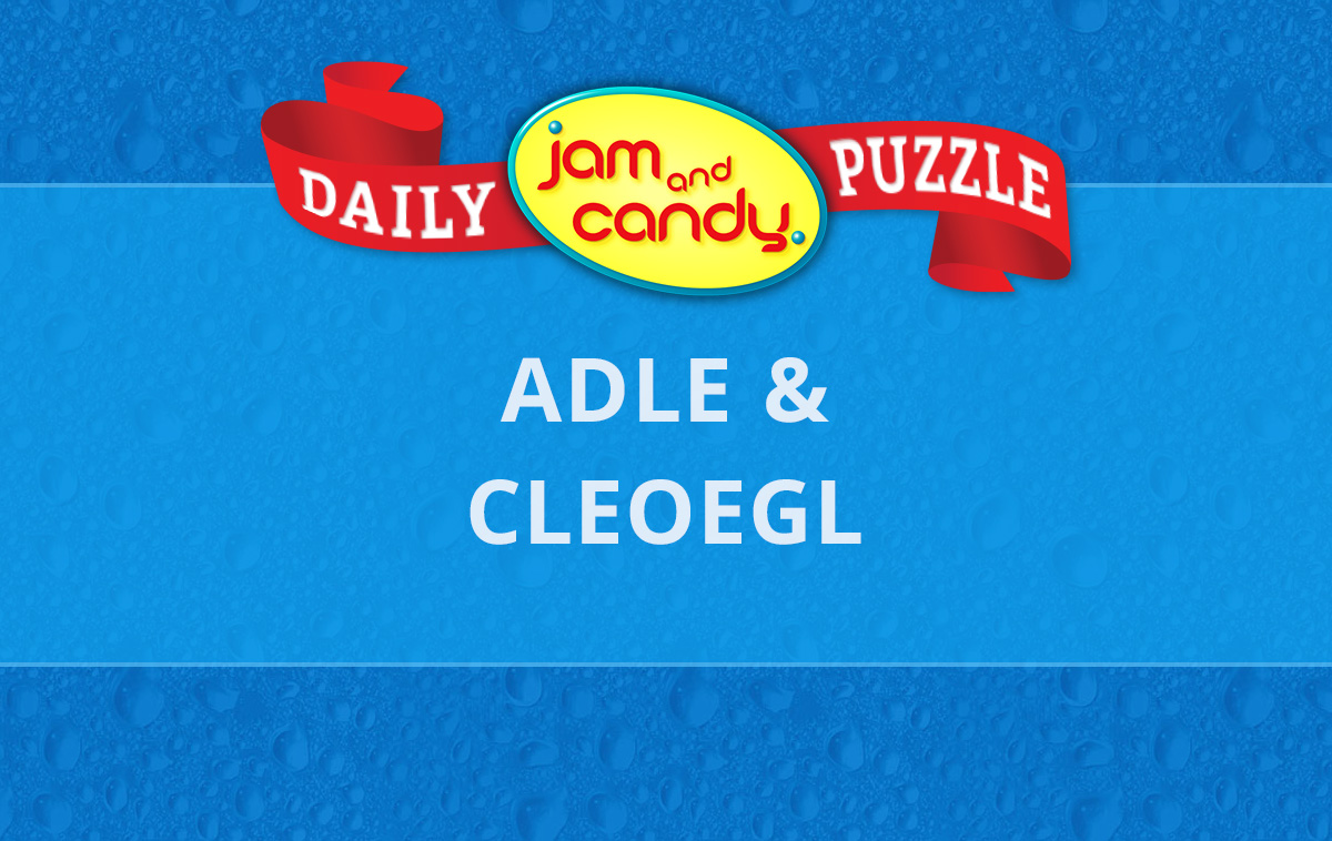 Jam and Candy Daily Scrambled Word Puzzle 230910