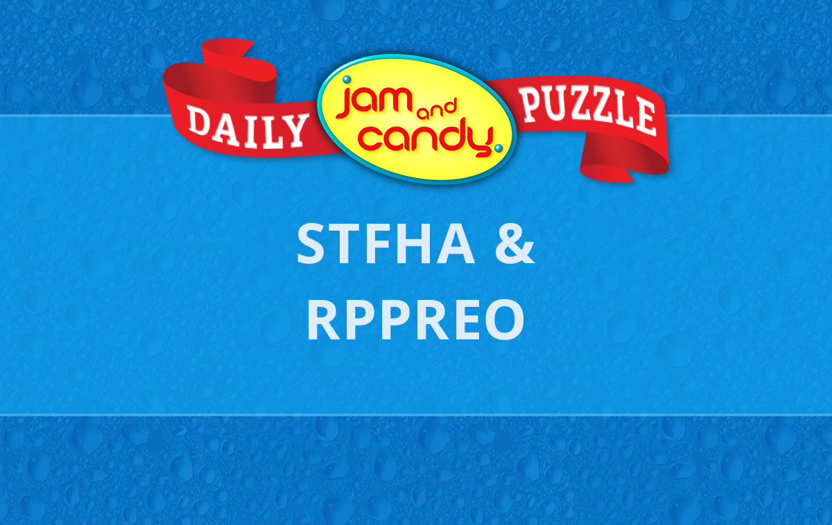 Jam and Candy Daily Scrambled Word Puzzle 230914