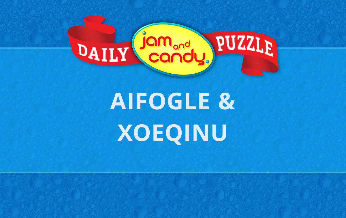 Jam and Candy Daily Scrambled Word Puzzle 231004