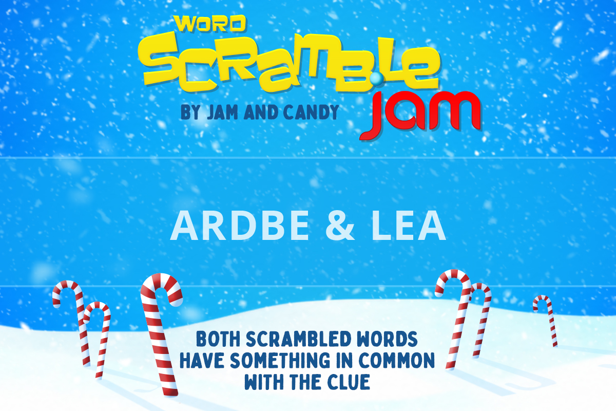 Jam and Candy Daily Scrambled Word Puzzle 231220