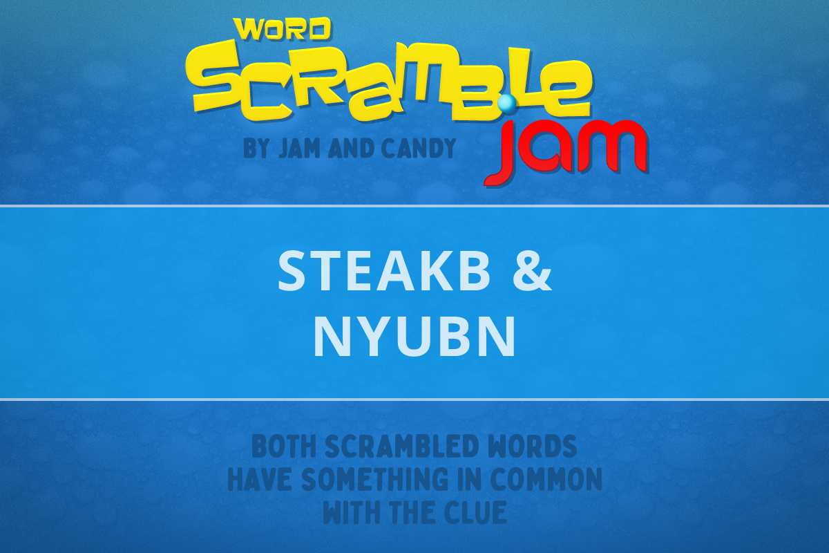 Jam and Candy Daily Scrambled Word Puzzle 240327